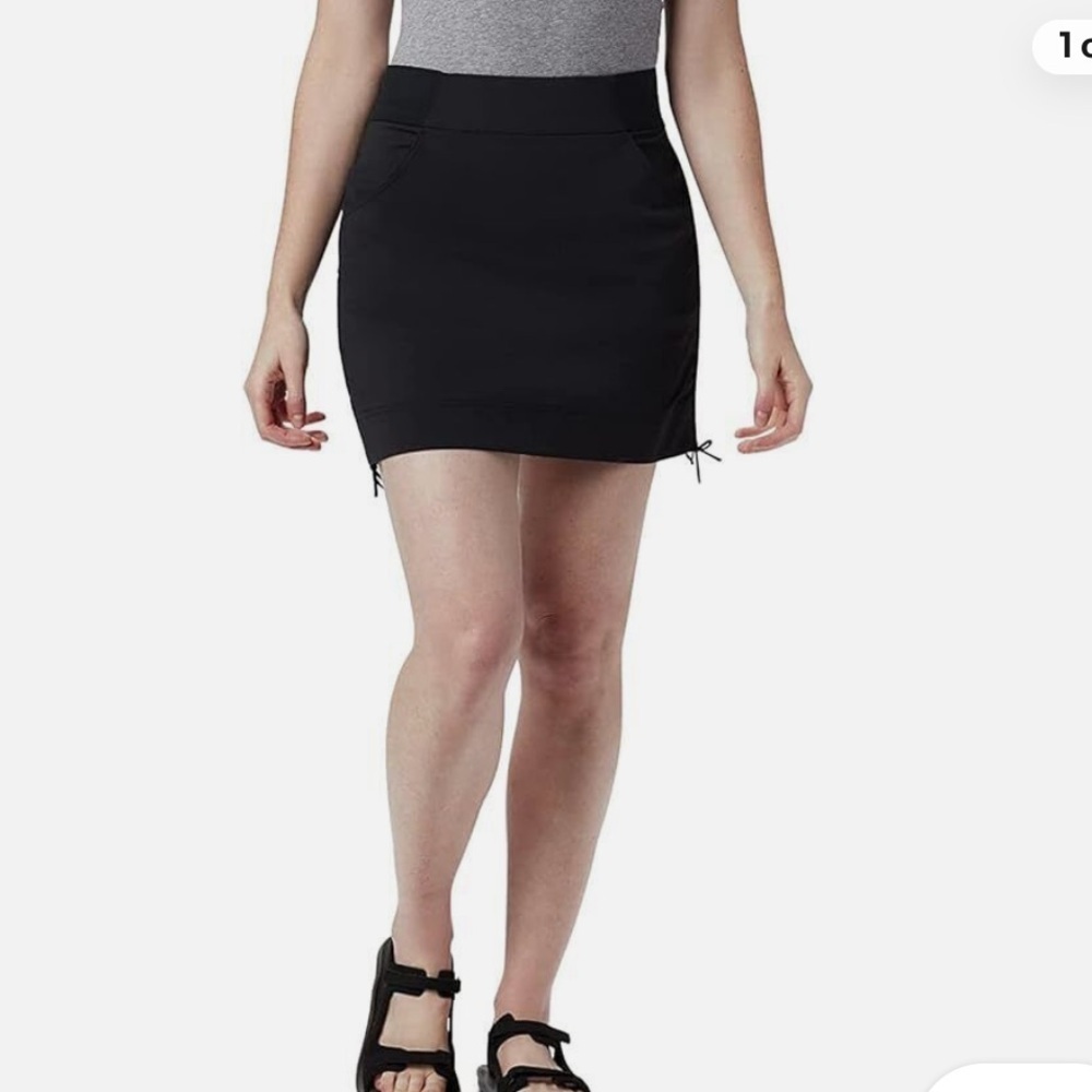 New Columbia Womens Active Fit Skort Black UPF‎ 50 Size S hiking outdoor